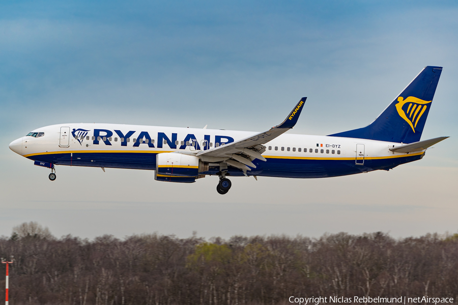 Ryanair Boeing 737-8AS (EI-DYZ) | Photo 503313