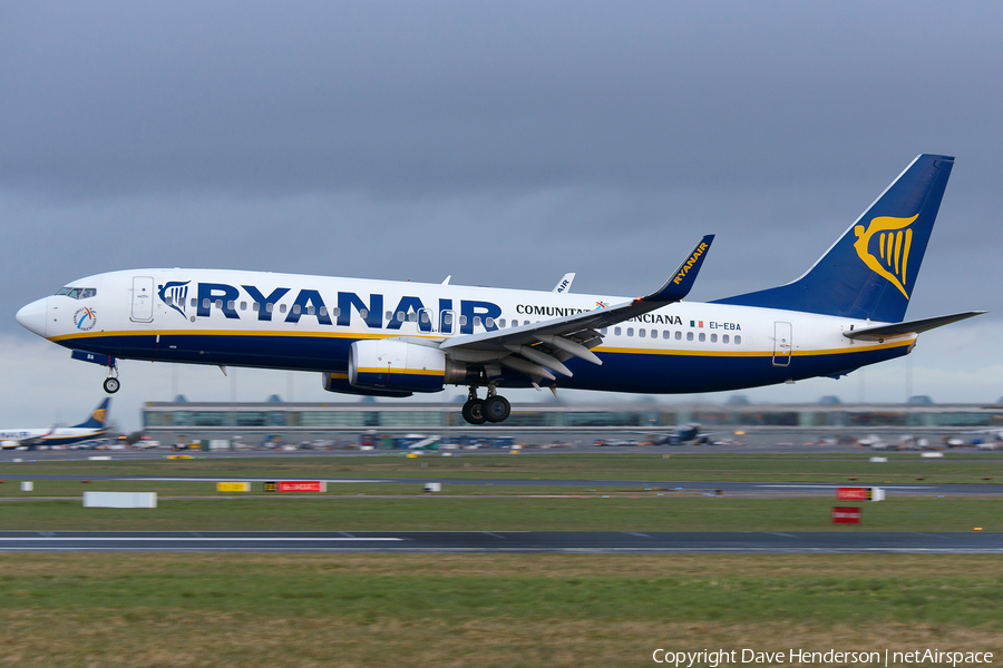 Ryanair Boeing 737-8AS (EI-EBA) | Photo 42470