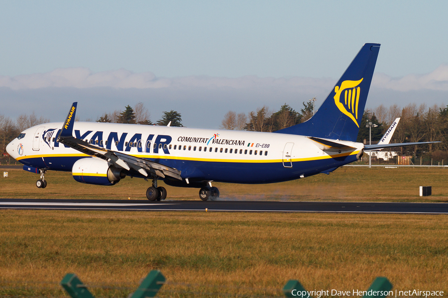 Ryanair Boeing 737-8AS (EI-EBB) | Photo 17481