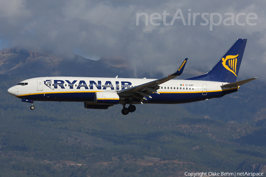 Ryanair Boeing 737-8AS (EI-EBF) | Photo 75755
