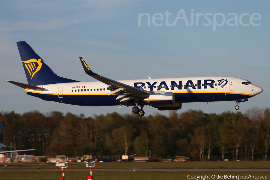 Ryanair Boeing 737-8AS (EI-EBG) | Photo 159486