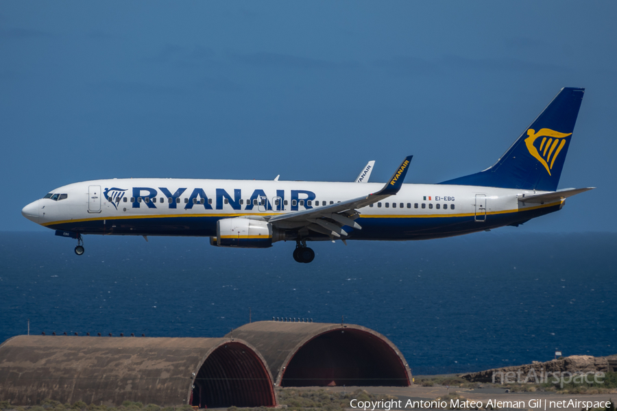Ryanair Boeing 737-8AS (EI-EBG) | Photo 623071