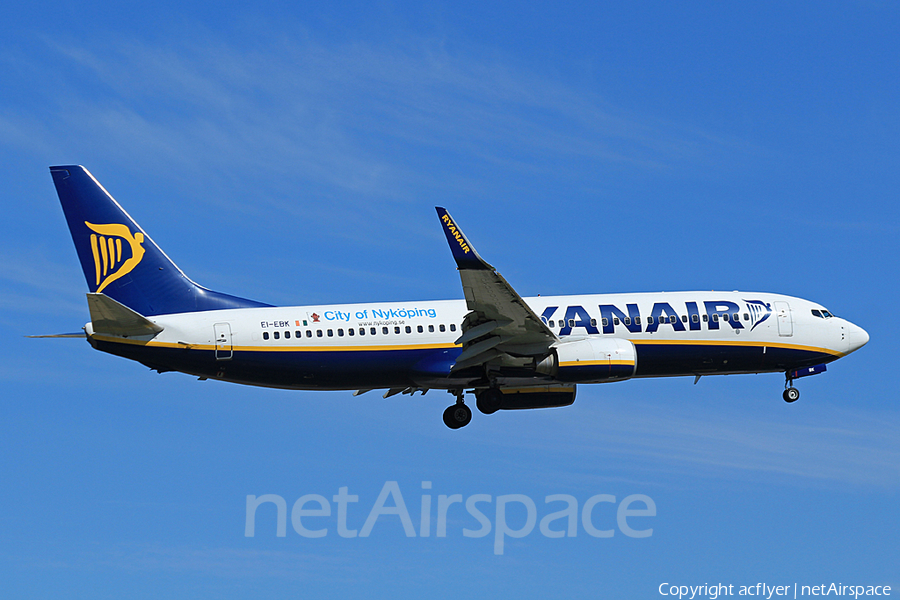 Ryanair Boeing 737-8AS (EI-EBK) | Photo 306423