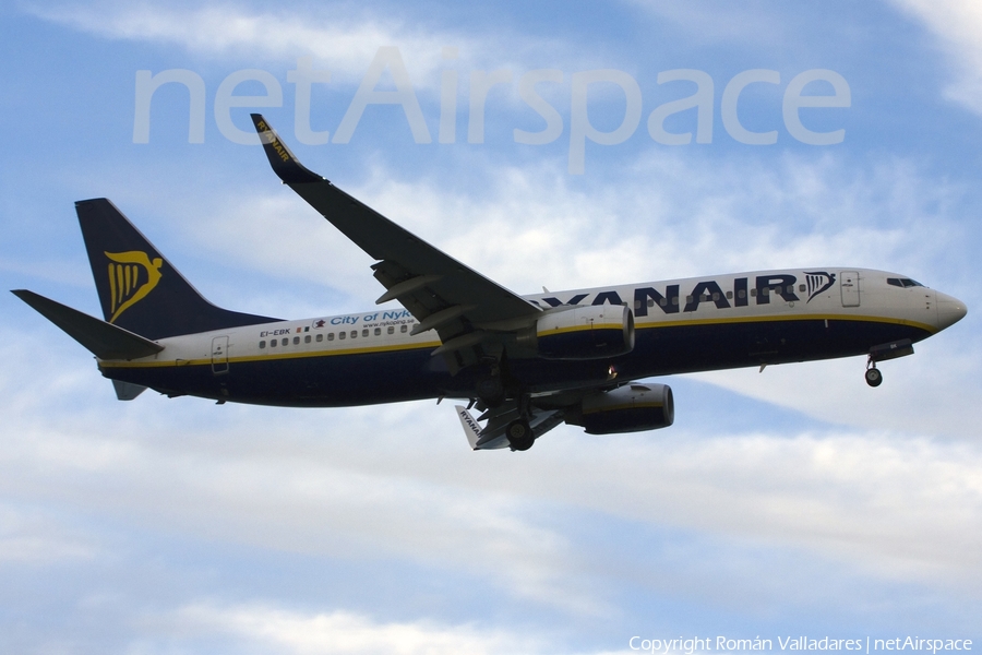 Ryanair Boeing 737-8AS (EI-EBK) | Photo 337142