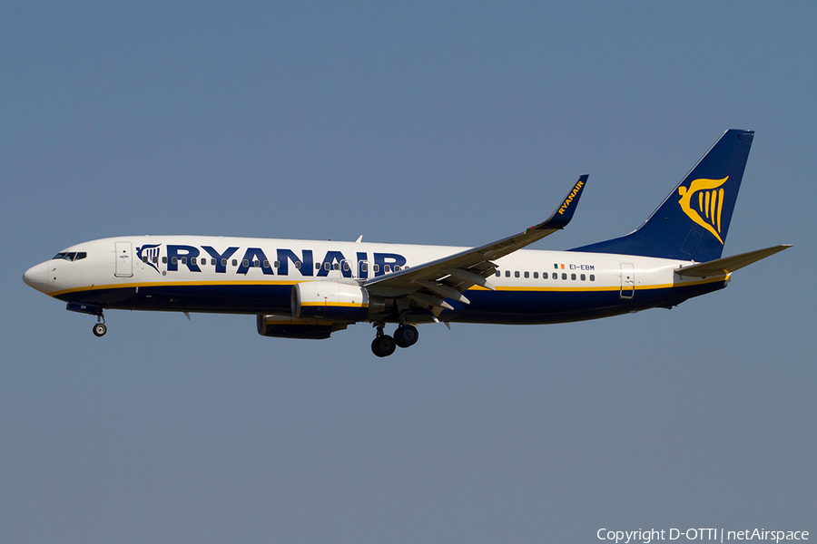 Ryanair Boeing 737-8AS (EI-EBM) | Photo 367579