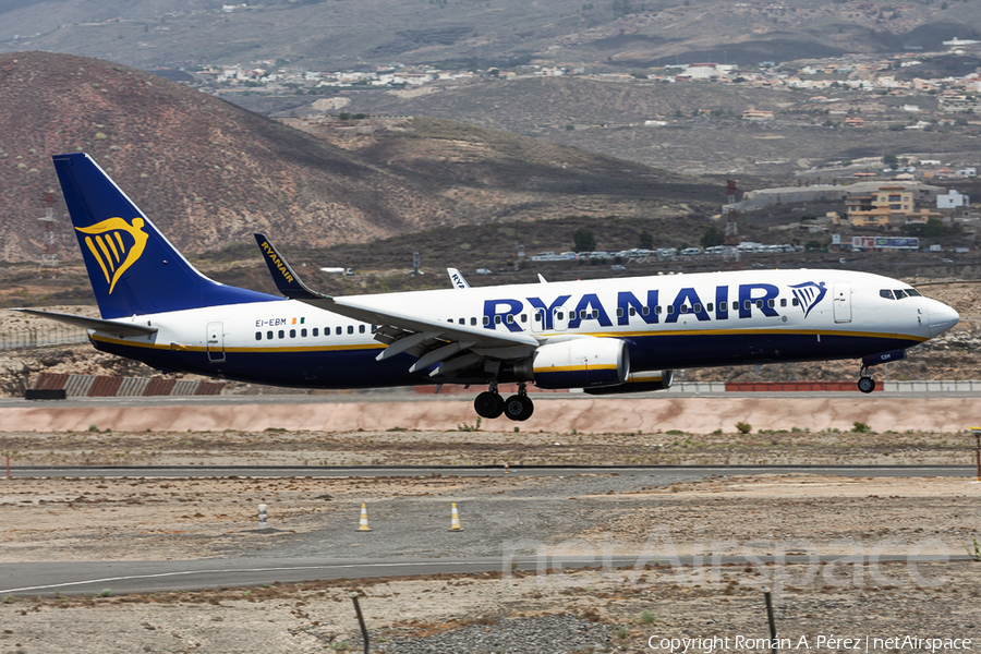 Ryanair Boeing 737-8AS (EI-EBM) | Photo 528070