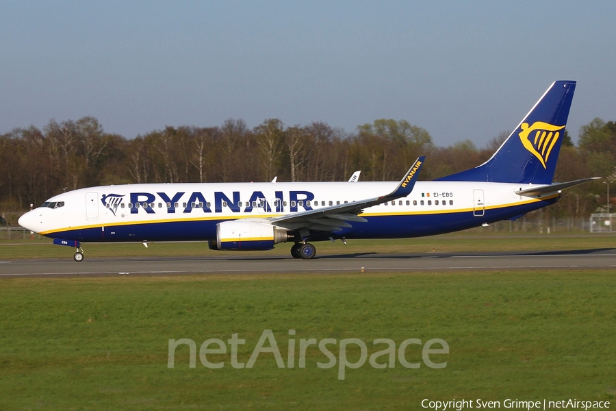 Ryanair Boeing 737-8AS (EI-EBS) | Photo 155363