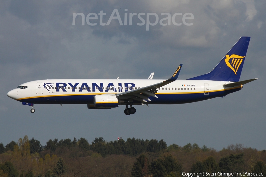 Ryanair Boeing 737-8AS (EI-EBS) | Photo 446688