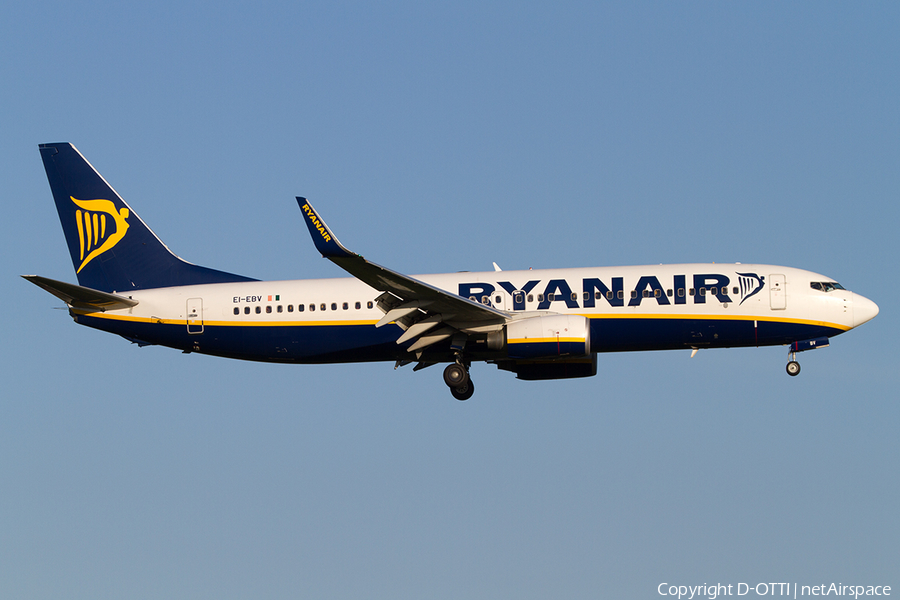 Ryanair Boeing 737-8AS (EI-EBV) | Photo 494668