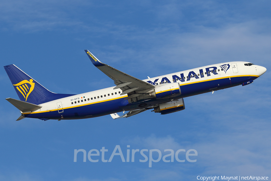 Ryanair Boeing 737-8AS (EI-EFD) | Photo 296660