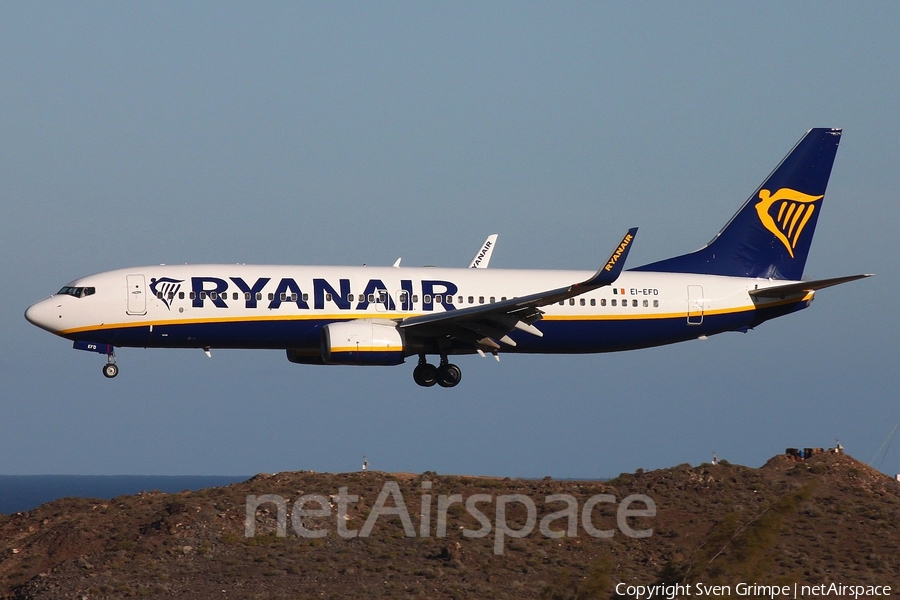 Ryanair Boeing 737-8AS (EI-EFD) | Photo 155414