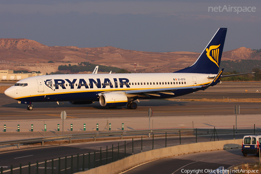 Ryanair Boeing 737-8AS (EI-EFD) | Photo 52083