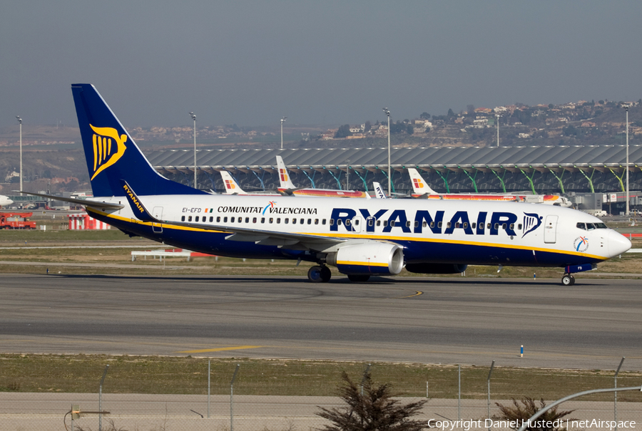 Ryanair Boeing 737-8AS (EI-EFD) | Photo 544410