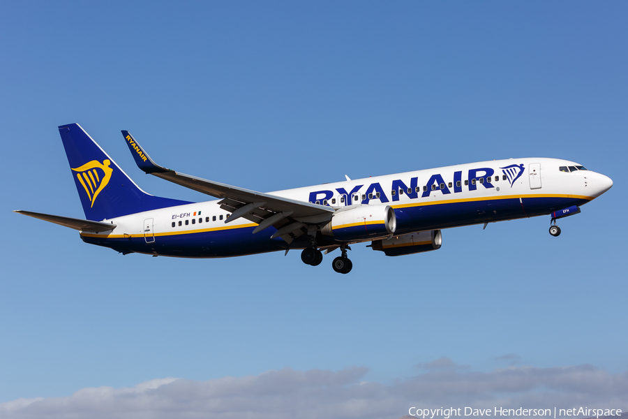 Ryanair Boeing 737-8AS (EI-EFH) | Photo 188645