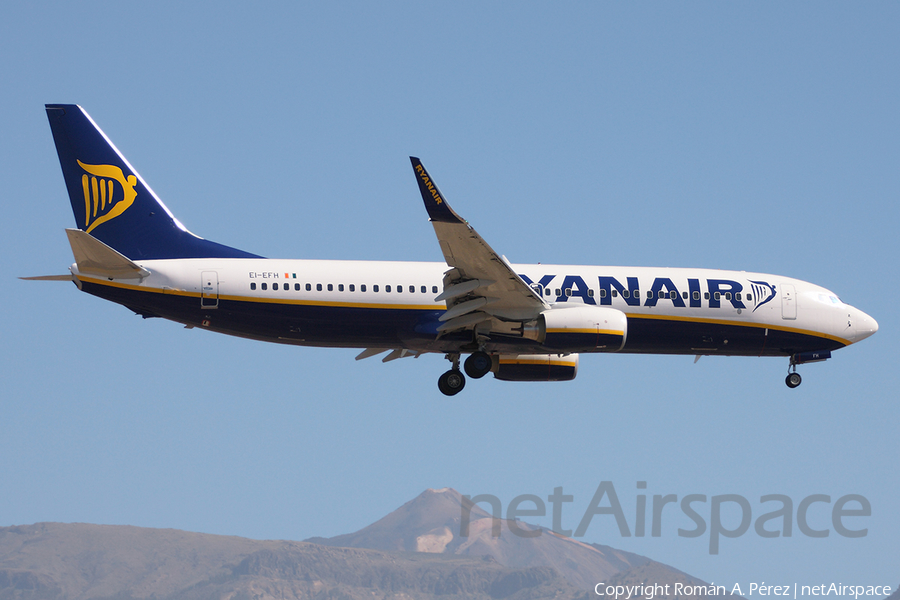Ryanair Boeing 737-8AS (EI-EFH) | Photo 281621