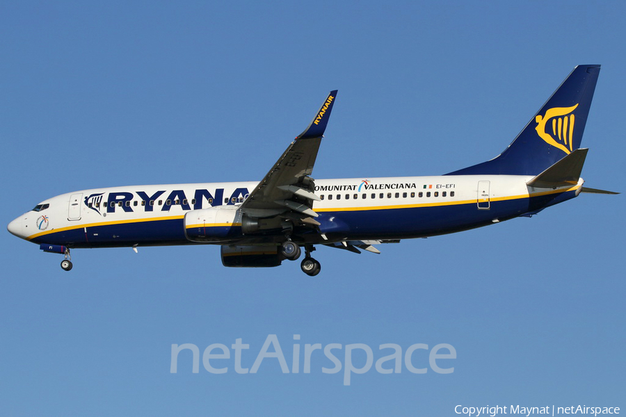 Ryanair Boeing 737-8AS (EI-EFI) | Photo 135029