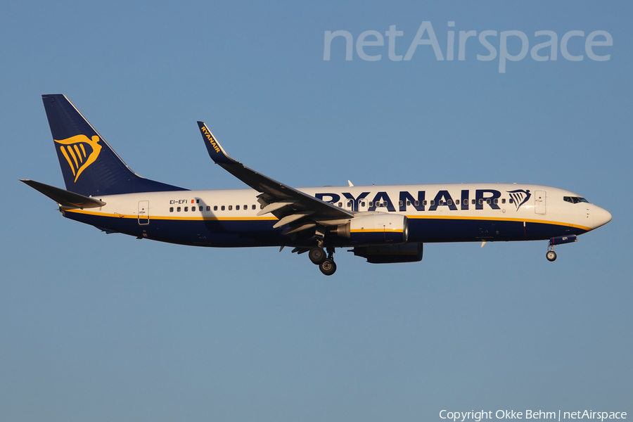 Ryanair Boeing 737-8AS (EI-EFI) | Photo 220905