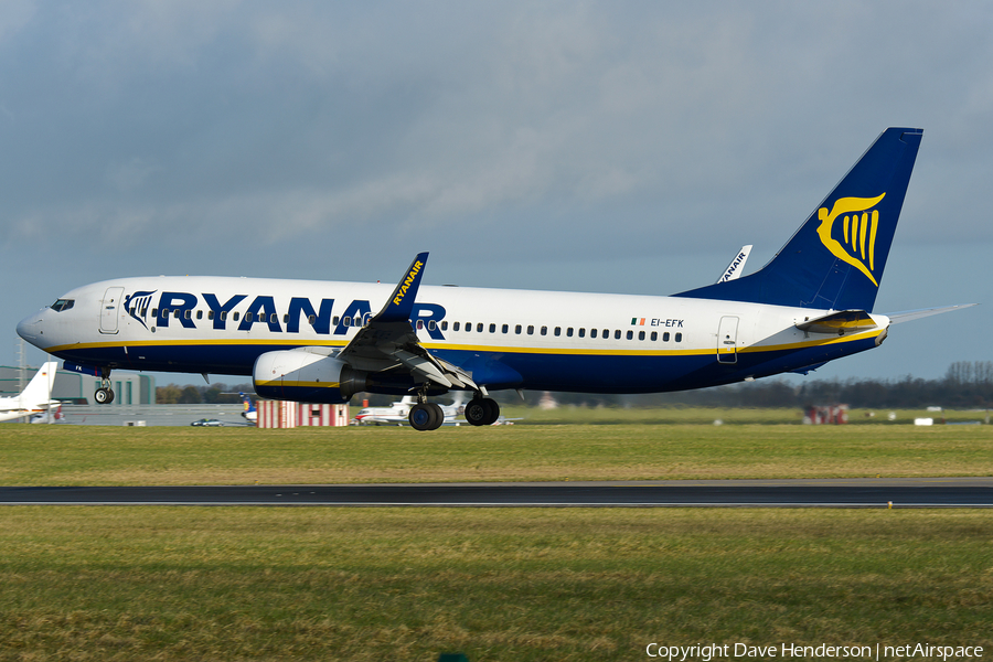 Ryanair Boeing 737-8AS (EI-EFK) | Photo 42490