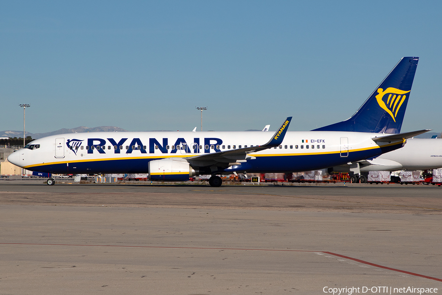 Ryanair Boeing 737-8AS (EI-EFK) | Photo 376558