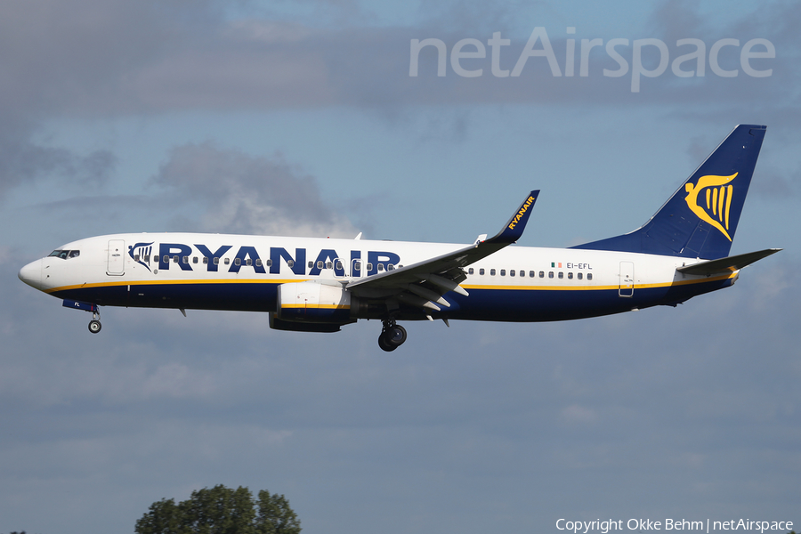Ryanair Boeing 737-8AS (EI-EFL) | Photo 108754