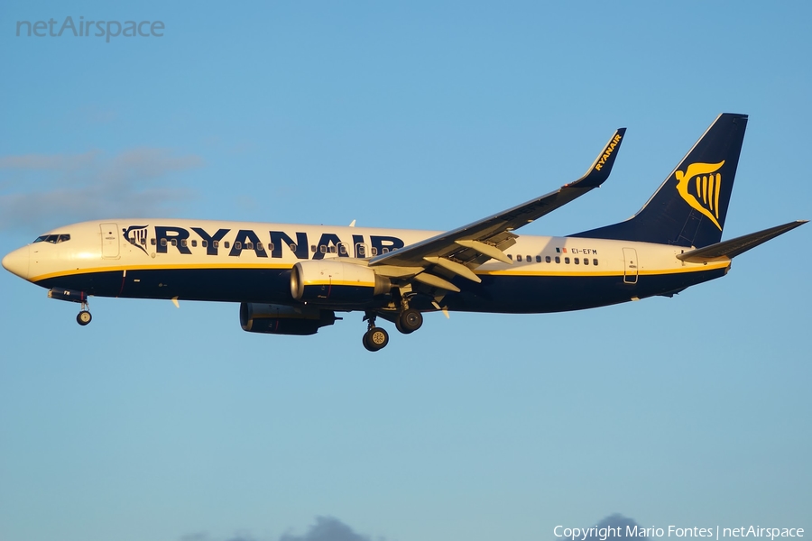 Ryanair Boeing 737-8AS (EI-EFM) | Photo 55241