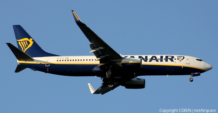 Ryanair Boeing 737-8AS (EI-EFO) | Photo 520619