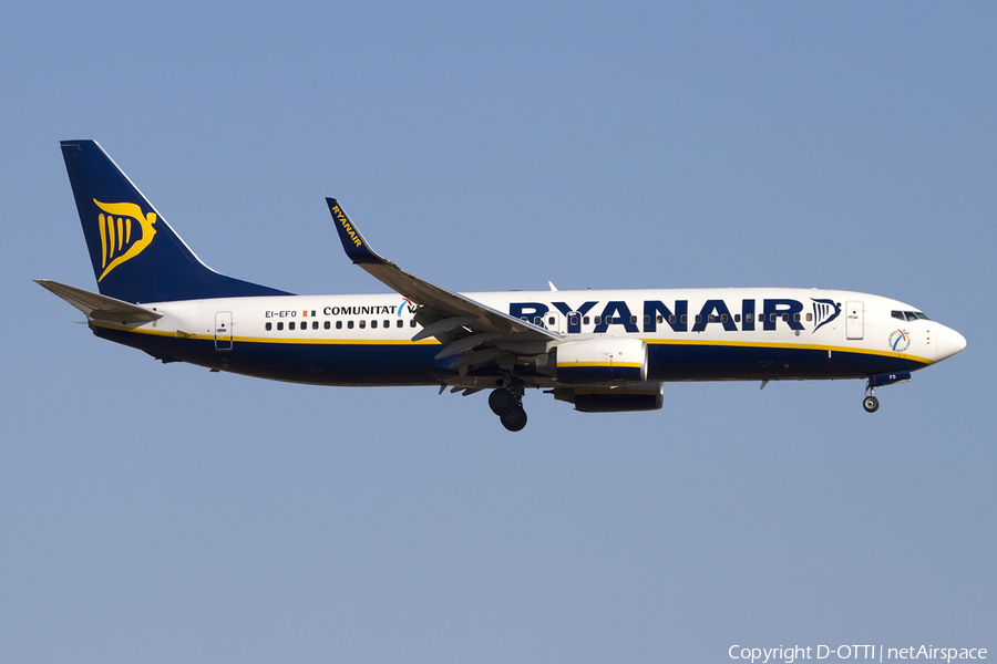 Ryanair Boeing 737-8AS (EI-EFO) | Photo 415087