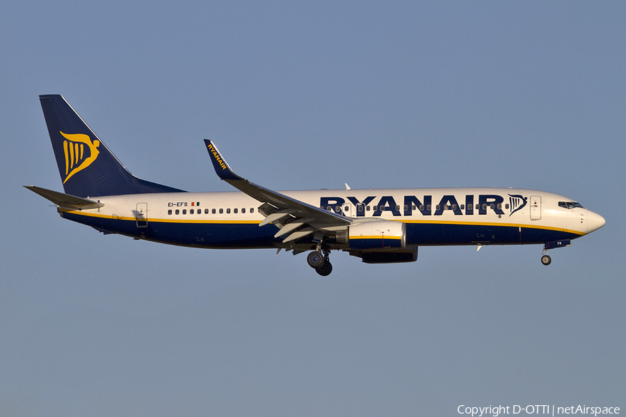 Ryanair Boeing 737-8AS (EI-EFS) | Photo 302794