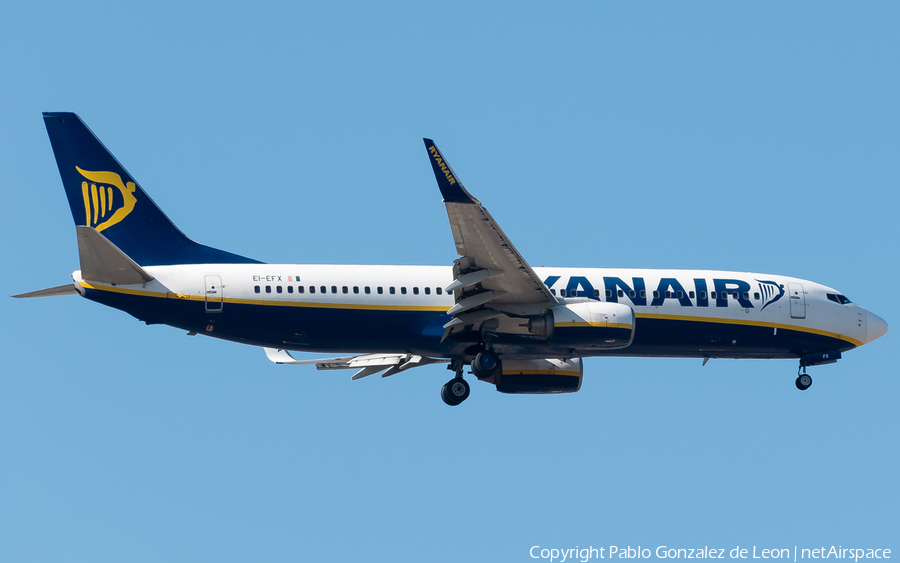 Ryanair Boeing 737-8AS (EI-EFX) | Photo 336111