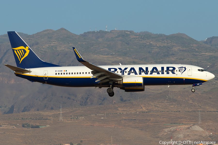 Ryanair Boeing 737-8AS (EI-EGB) | Photo 261886