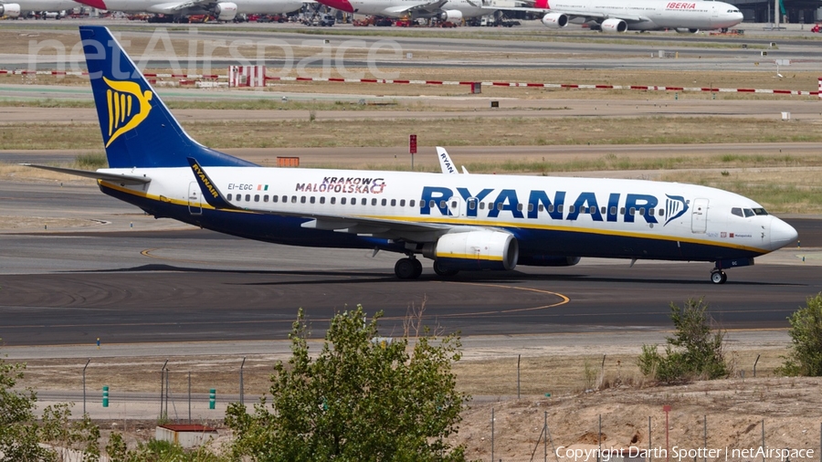 Ryanair Boeing 737-8AS (EI-EGC) | Photo 180587