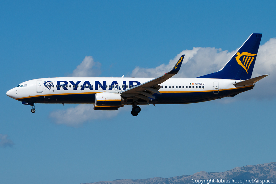 Ryanair Boeing 737-8AS (EI-EGD) | Photo 350217