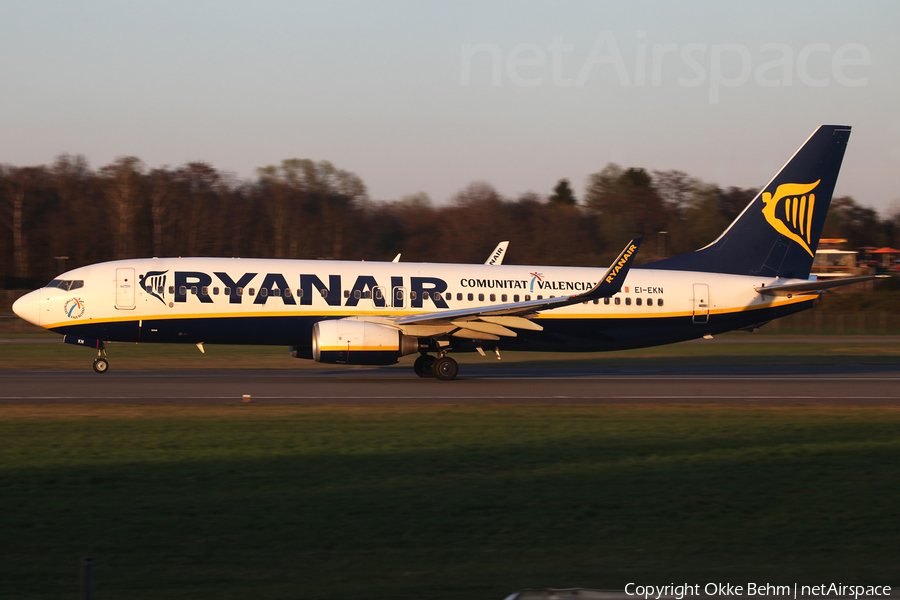 Ryanair Boeing 737-8AS (EI-EKN) | Photo 161810