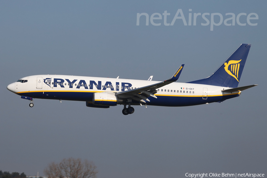 Ryanair Boeing 737-8AS (EI-EKT) | Photo 161811