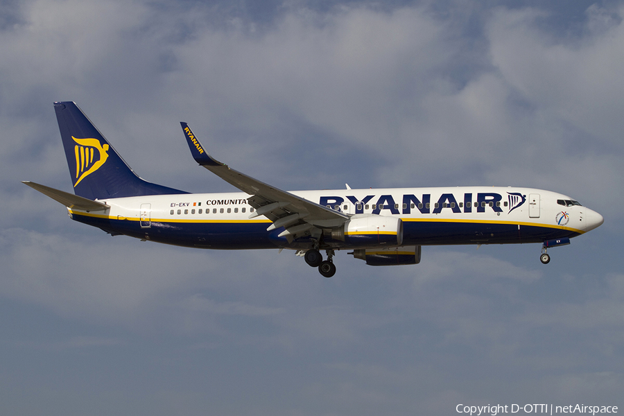 Ryanair Boeing 737-8AS (EI-EKV) | Photo 327965