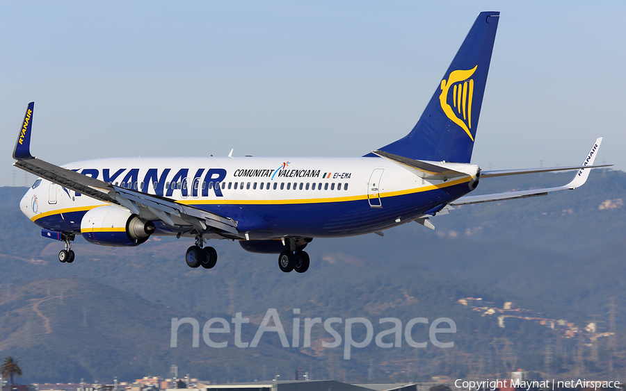 Ryanair Boeing 737-8AS (EI-EMA) | Photo 290684