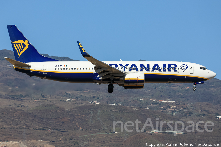 Ryanair Boeing 737-8AS (EI-EMA) | Photo 485161