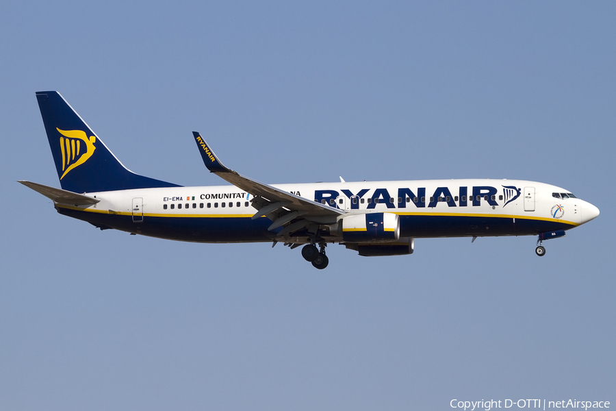Ryanair Boeing 737-8AS (EI-EMA) | Photo 415096