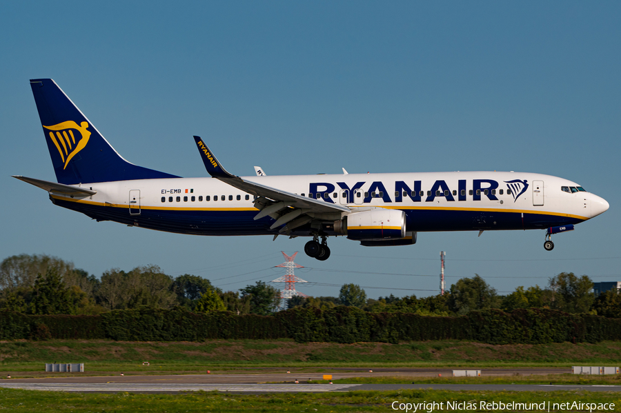 Ryanair Boeing 737-8AS (EI-EMB) | Photo 402669