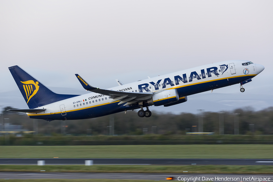 Ryanair Boeing 737-8AS (EI-EMJ) | Photo 106075