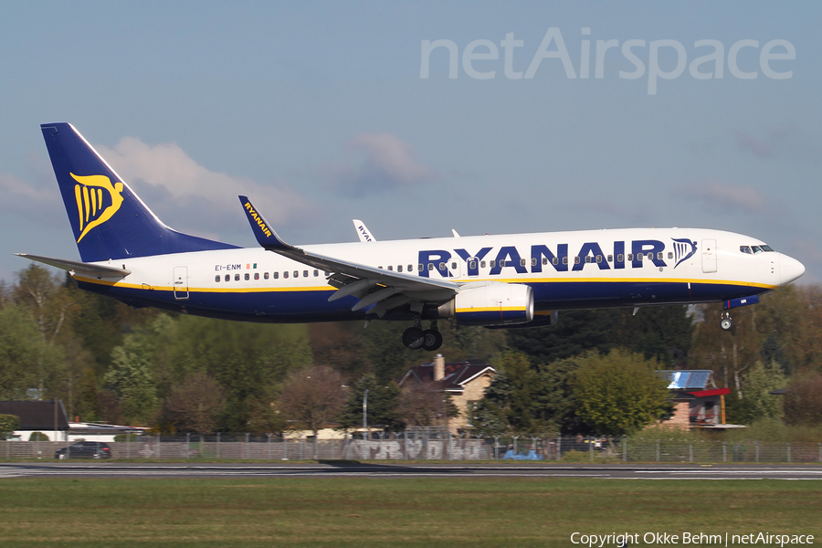 Ryanair Boeing 737-8AS (EI-ENM) | Photo 157943