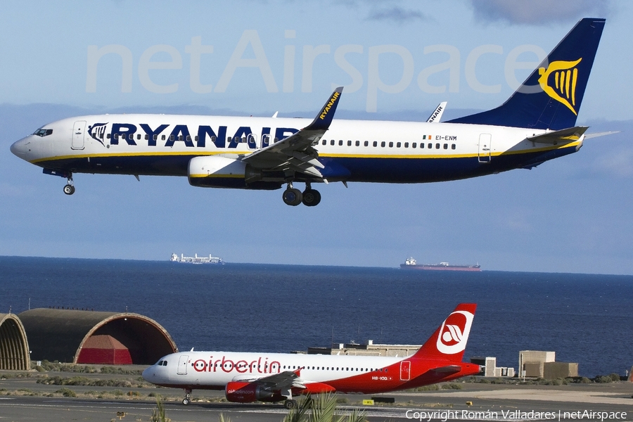 Ryanair Boeing 737-8AS (EI-ENM) | Photo 337470