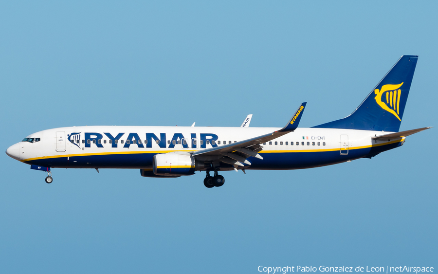 Ryanair Boeing 737-8AS (EI-ENT) | Photo 336126