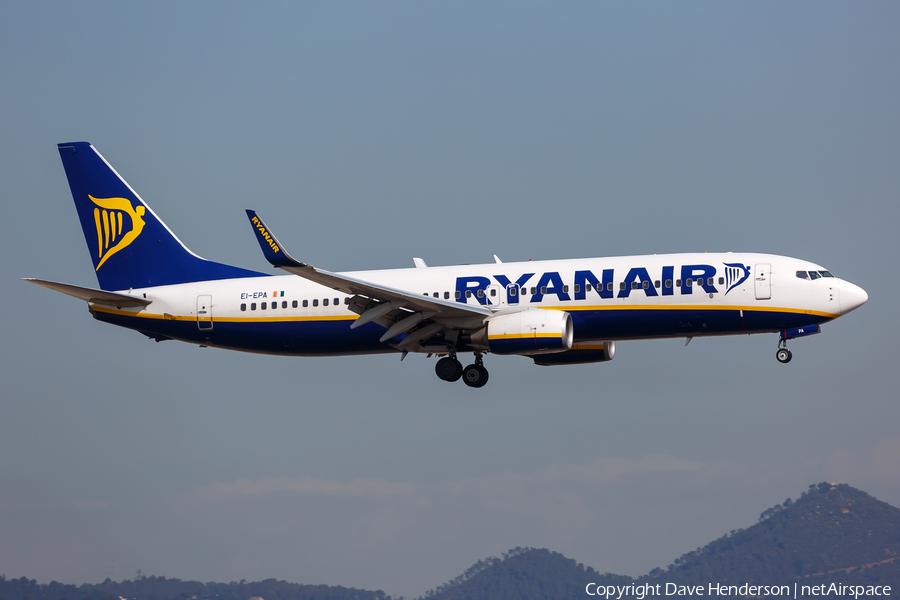 Ryanair Boeing 737-8AS (EI-EPA) | Photo 157855