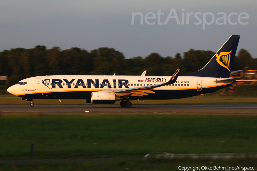 Ryanair Boeing 737-8AS (EI-EPD) | Photo 184796