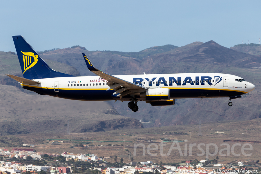 Ryanair Boeing 737-8AS (EI-EPD) | Photo 365494