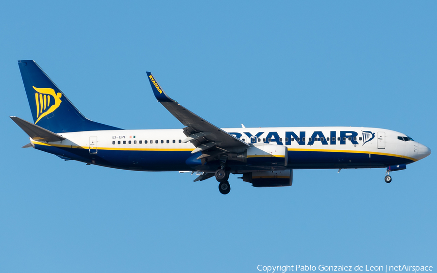 Ryanair Boeing 737-8AS (EI-EPF) | Photo 336251