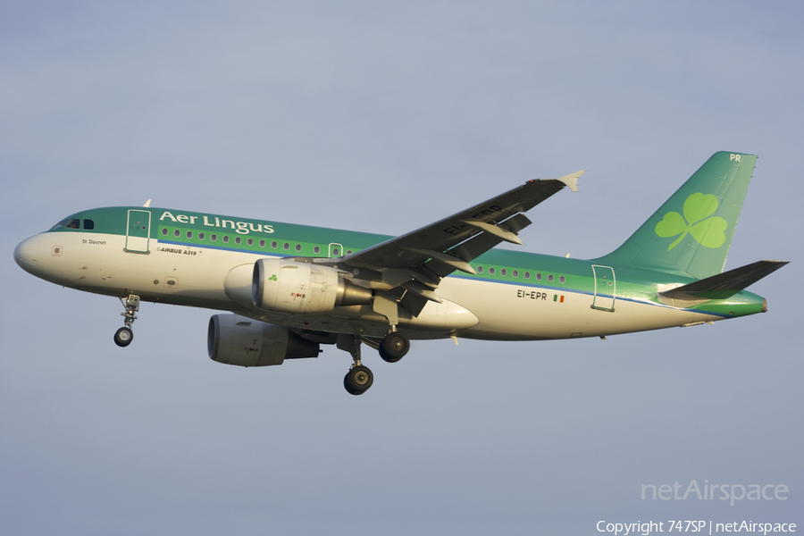 Aer Lingus Airbus A319-111 (EI-EPR) | Photo 40089