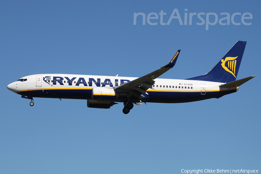 Ryanair Boeing 737-8AS (EI-ESN) | Photo 208326