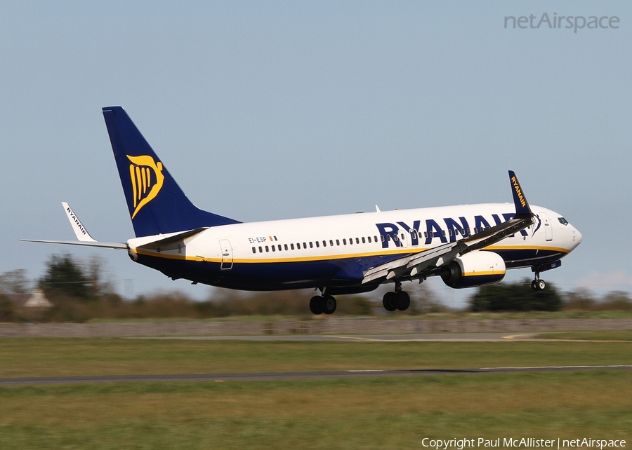 Ryanair Boeing 737-8AS (EI-ESP) | Photo 25990